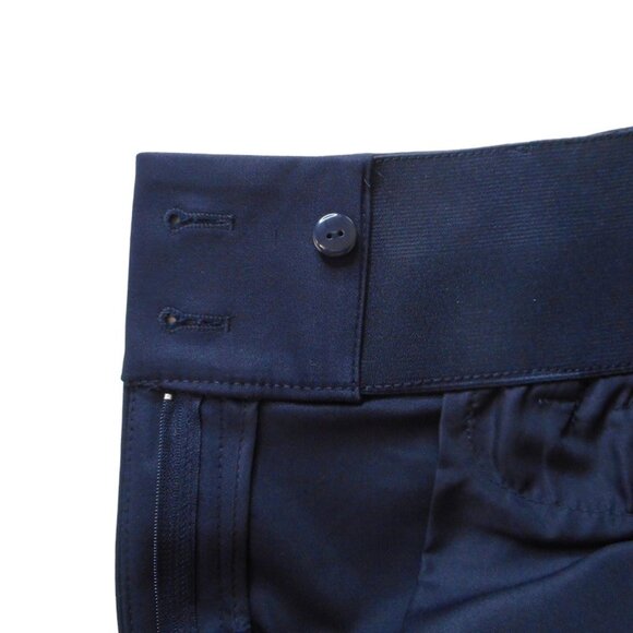 Lane Bryant Pants 16 Blue Cotton Blend Stretch Capri Pockets Slits Casual - Picture 11 of 12